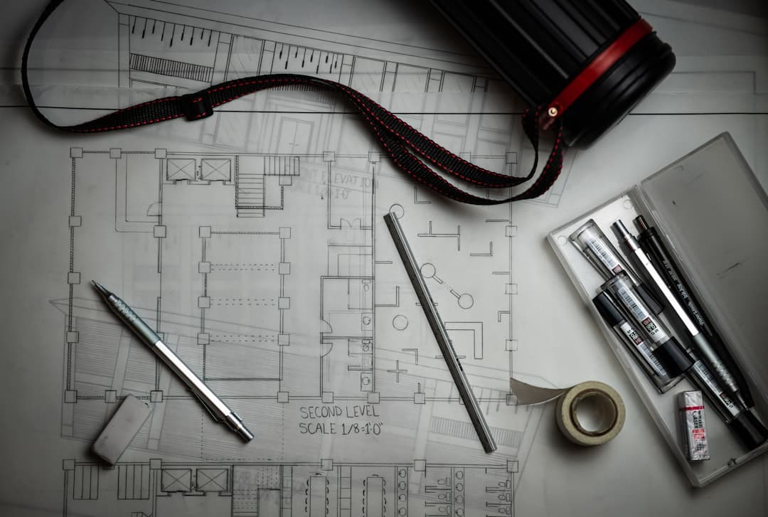 architect drawing house plans