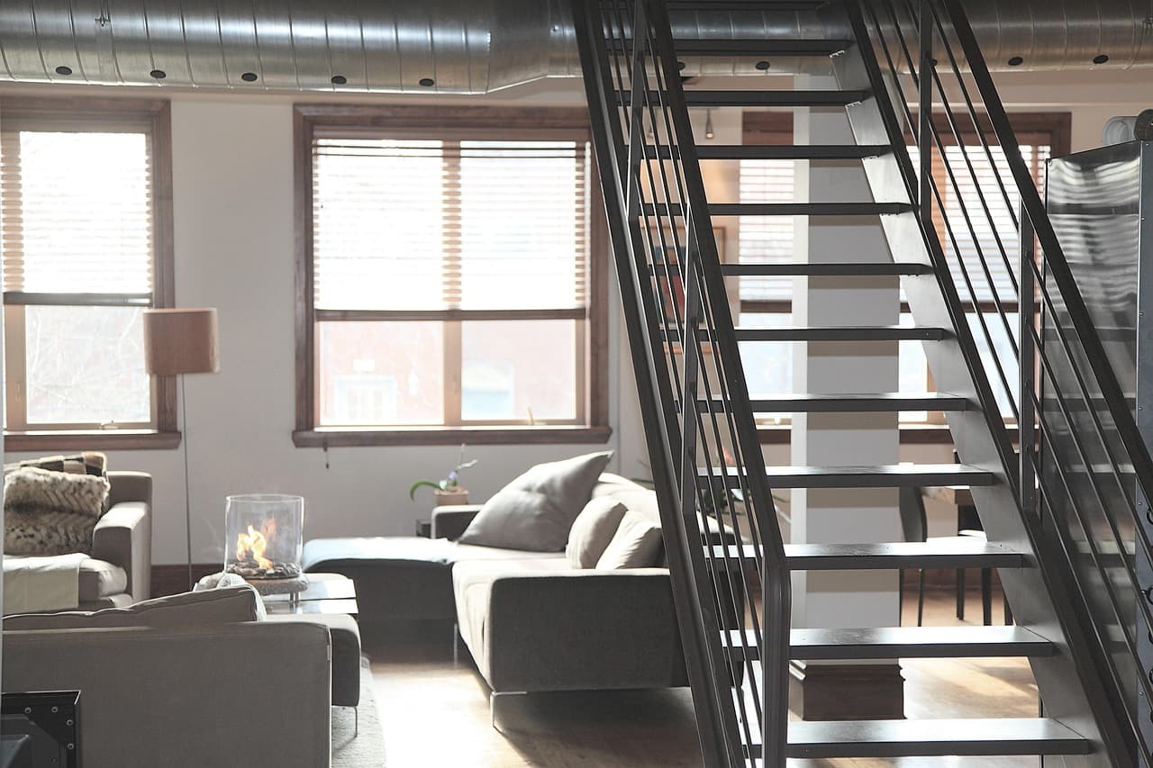 modern apartment open plan