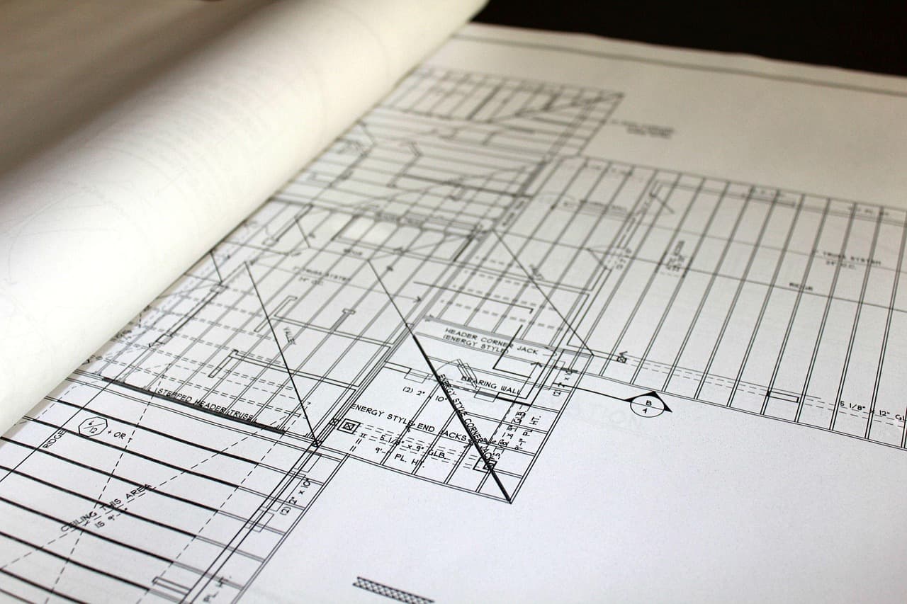architect explaining floor plan